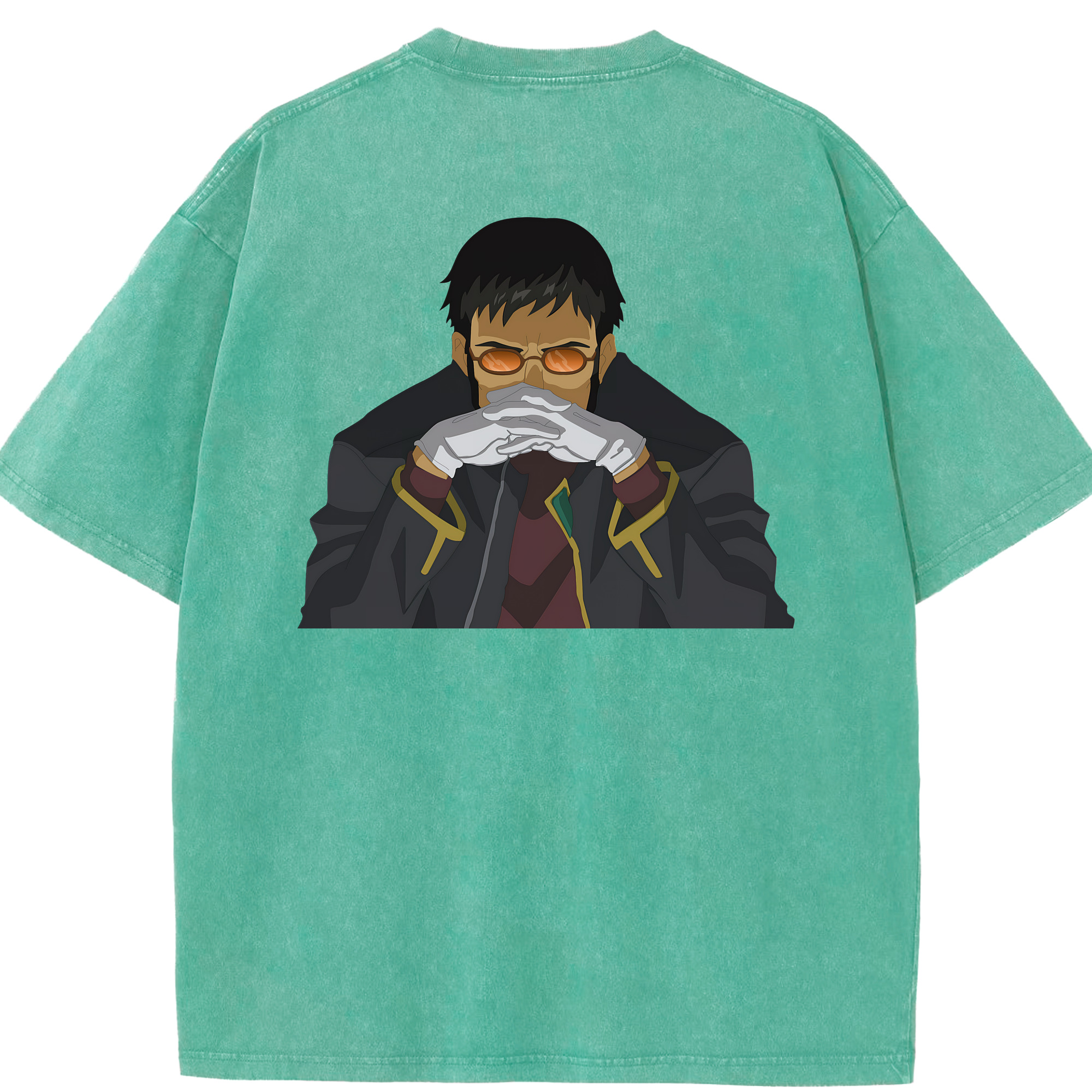 （画像用） EVA 新世紀エヴァンゲリオン 綿100% ヴィンテージ風 半袖Tシャツ（背面プリント）